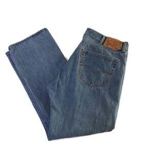 Levi's 501 Original Fit Jeans Med Wash ext patch Denim Mens 40x32
